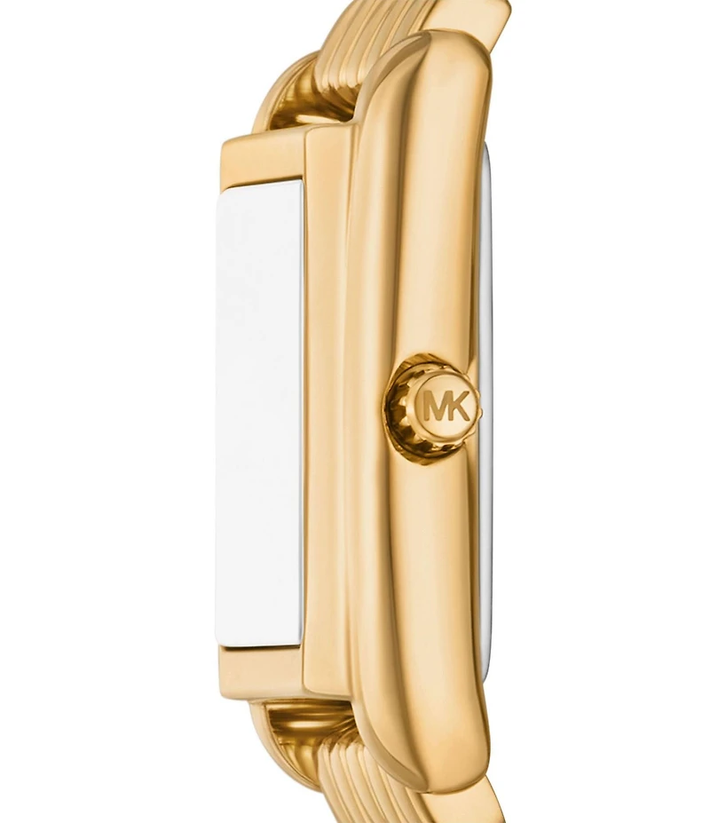 Michael Kors Women's Essex Quartz Three-Hand Gold-Tone Stainless Steel Bracelet Watch