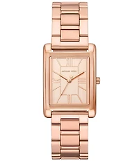 Michael Kors Women's Essex Three-Hand Stainless Steel Bracelet Watch