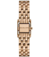 Michael Kors Women's Georgie Quartz Two-Hand Beige Gold-Tone Stainless Steel Bracelet Watch