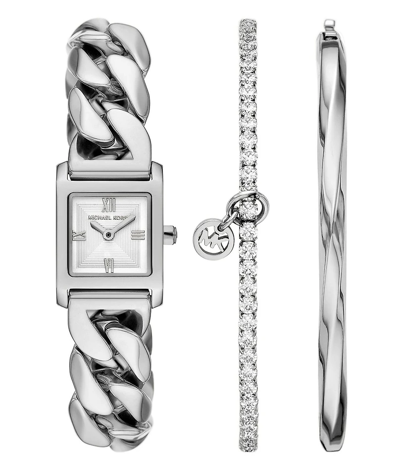Michael Kors Women's Georgie Quartz Two-Hand Stainless Steel Bracelet Watch Set