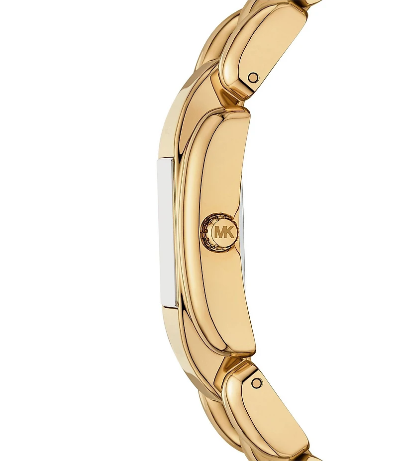 Michael Kors Women's Hally Quartz Two-Hand Gold-Tone Stainless Steel Bracelet Watch