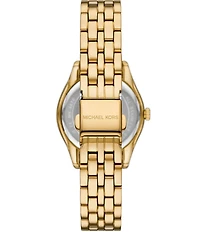 Michael Kors Women's Harlowe Three-Hand Crystal Stainless Steel Bracelet Watch