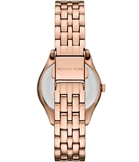 Michael Kors Women's Harlowe Three-Hand Crystal Stainless Steel Bracelet Watch