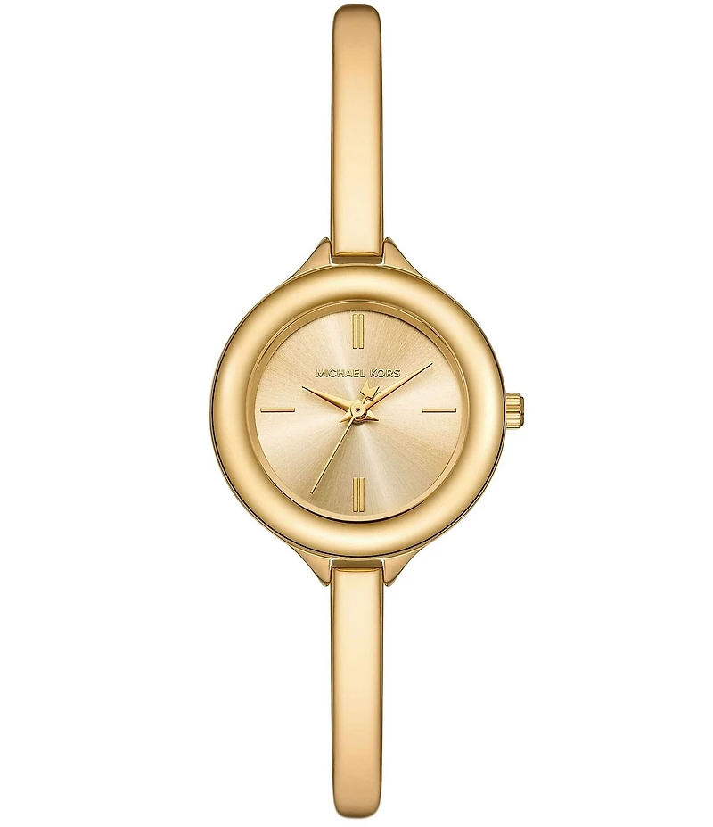 Michael Kors Women's Izzy Three-Hand Stainless Steel Bangle Bracelet Watch