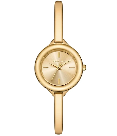 Michael Kors Women's Izzy Three-Hand Stainless Steel Bangle Bracelet Watch