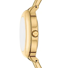 Michael Kors Women's Izzy Three-Hand Stainless Steel Bangle Bracelet Watch