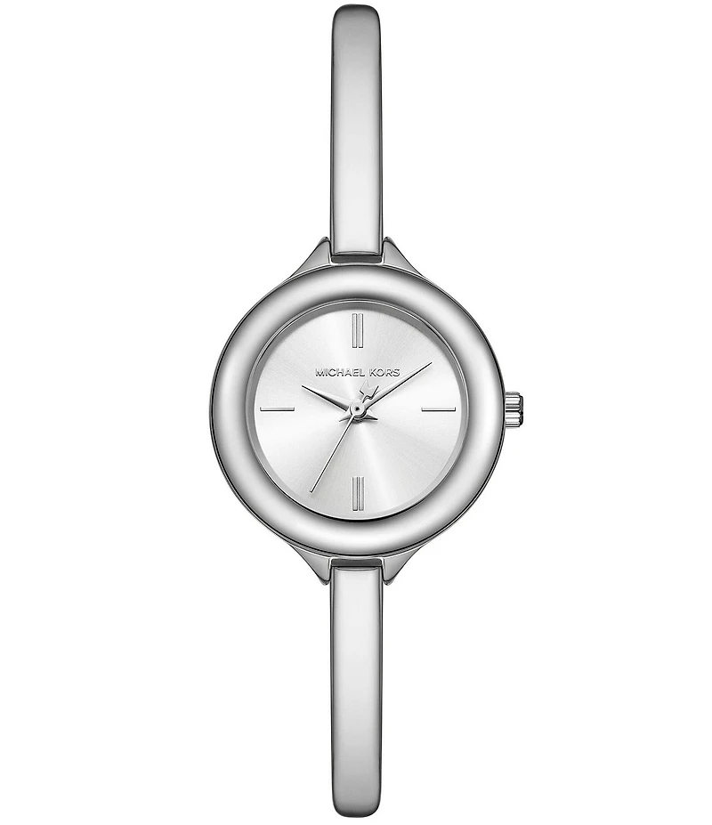 Michael Kors Women's Izzy Three-Hand Stainless Steel Bangle Bracelet Watch