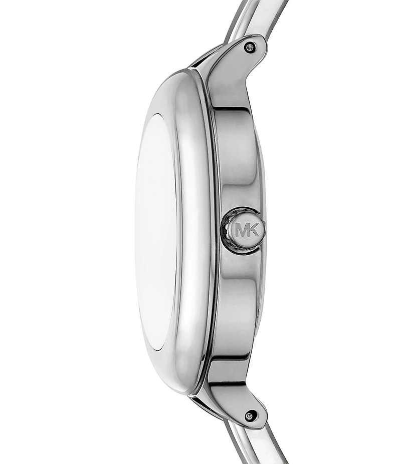 Michael Kors Women's Izzy Three-Hand Stainless Steel Bangle Bracelet Watch