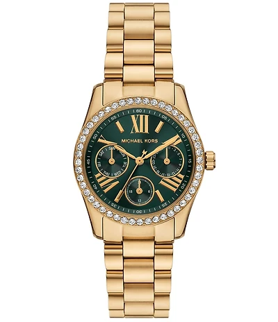 Michael Kors Women's Lexington Lux Multifunction Stainless Steel Bracelet Watch