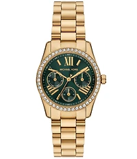 Michael Kors Women's Lexington Lux Multifunction Stainless Steel Bracelet Watch