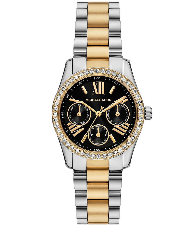 Michael Kors Women's Lexington Lux Multifunction Stainless Steel Bracelet Watch