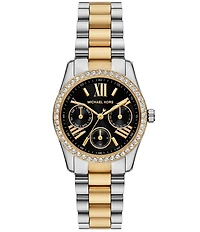 Michael Kors Women's Lexington Lux Multifunction Stainless Steel Bracelet Watch
