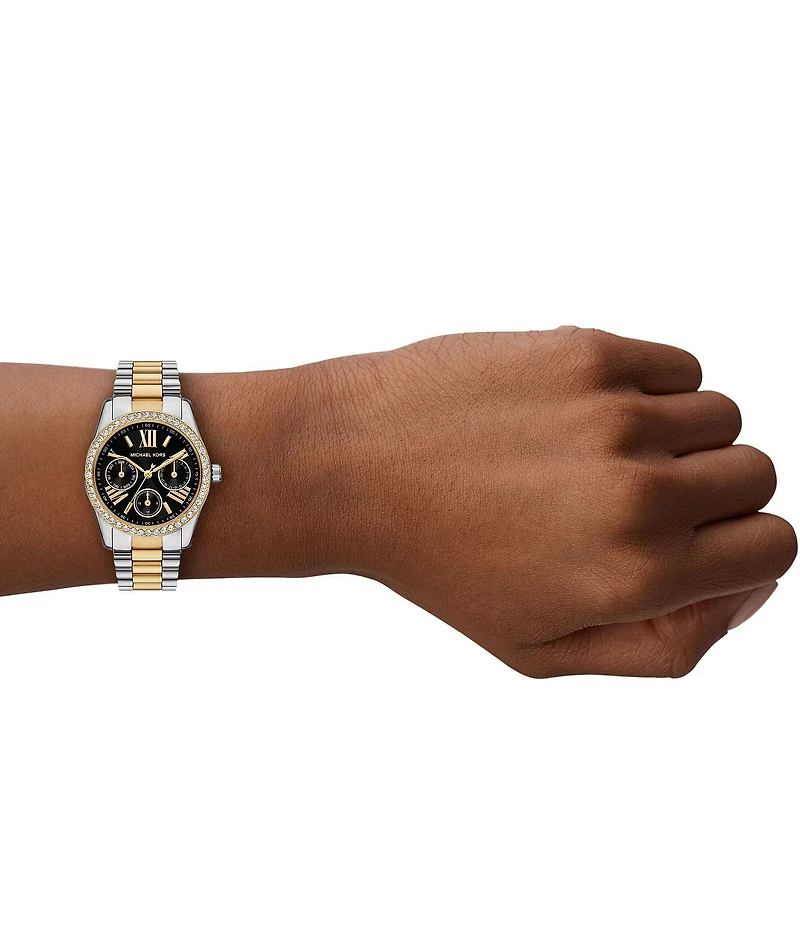 Michael Kors Women's Lexington Lux Multifunction Stainless Steel Bracelet Watch