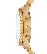 Michael Kors Women's Lexington Quartz Chronograph Pav Stainless Steel Bracelet Watch