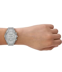 Michael Kors Women's Lexington Quartz Chronograph Pav Stainless Steel Bracelet Watch