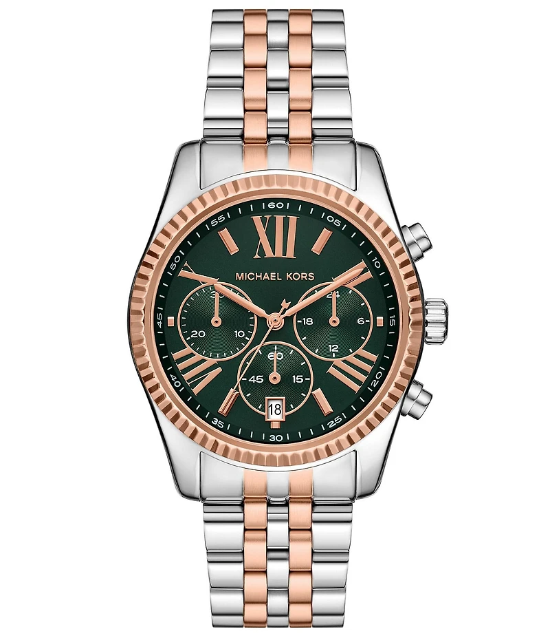 Michael Kors Women's Lexington Quartz Chronograph Stainless Steel Bracelet Watch