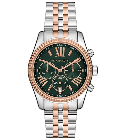 Michael Kors Women's Lexington Quartz Chronograph Stainless Steel Bracelet Watch