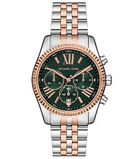 Michael Kors Women's Lexington Quartz Chronograph Stainless Steel Bracelet Watch