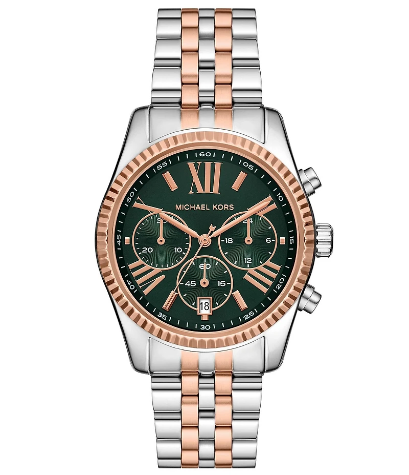 Michael Kors Women's Lexington Quartz Chronograph Stainless Steel Bracelet Watch