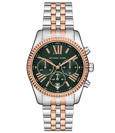 Michael Kors Women's Lexington Quartz Chronograph Stainless Steel Bracelet Watch