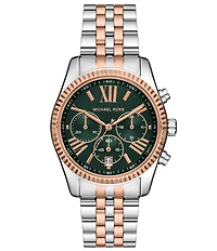 Michael Kors Women's Lexington Quartz Chronograph Stainless Steel Bracelet Watch
