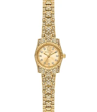 Michael Kors Women's Lexington Quartz Three Hand Pav Gold Tone Stainless Steel Bracelet Watch