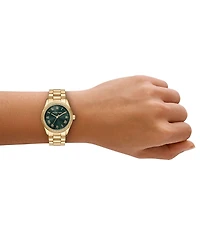 Michael Kors Women's Lexington Quartz Three-Hand Stainless Steel Bracelet Watch