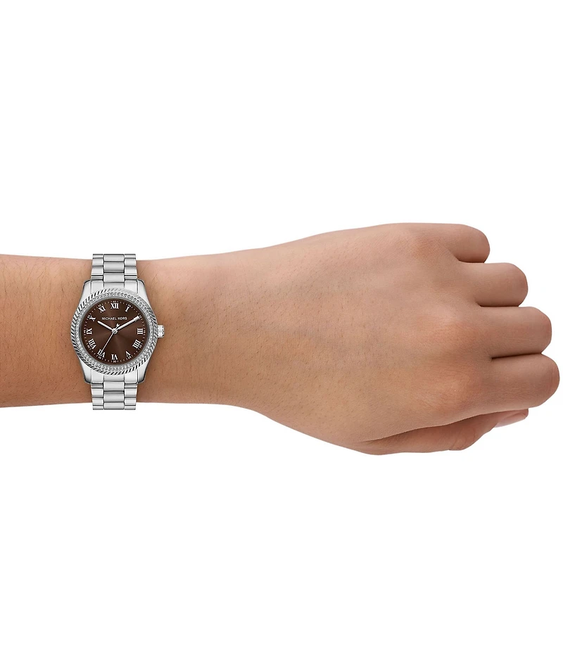 Michael Kors Women's Lexington Quartz Three-Hand Stainless Steel Bracelet Watch