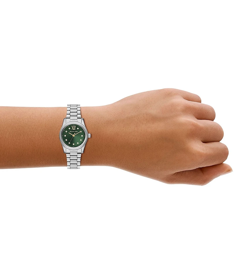 Michael Kors Women's Lexington Quartz Three Hand Stainless Steel Bracelet Watch