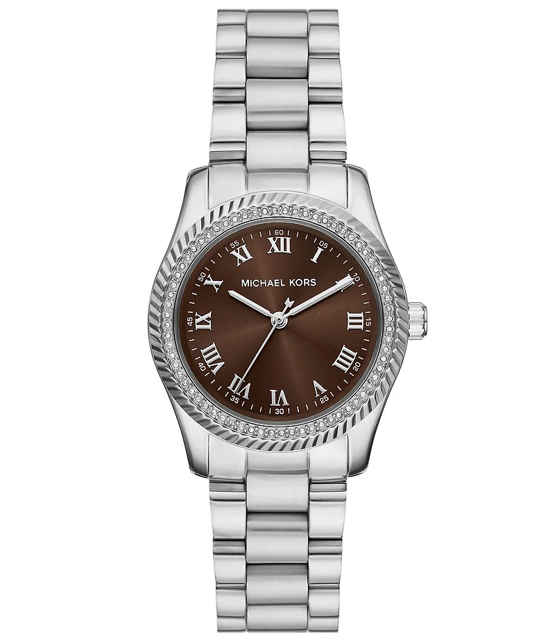 Michael Kors Women's Lexington Quartz Three-Hand Stainless Steel Bracelet Watch
