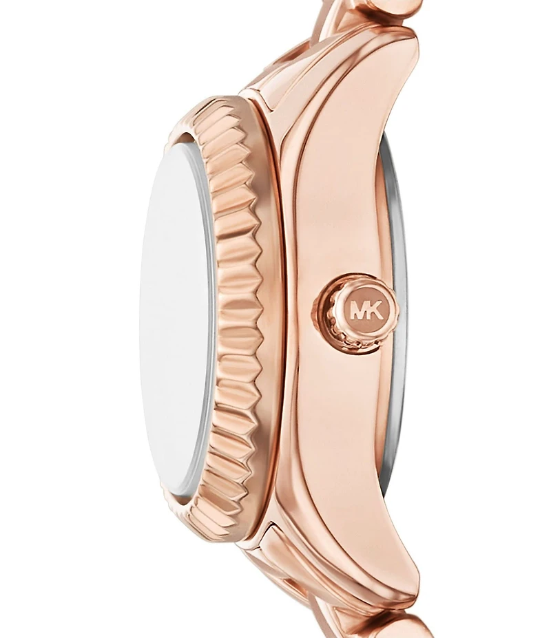 Michael Kors Women's Lexington Quartz Three Hand Stainless Steel Bracelet Watch Gift Set