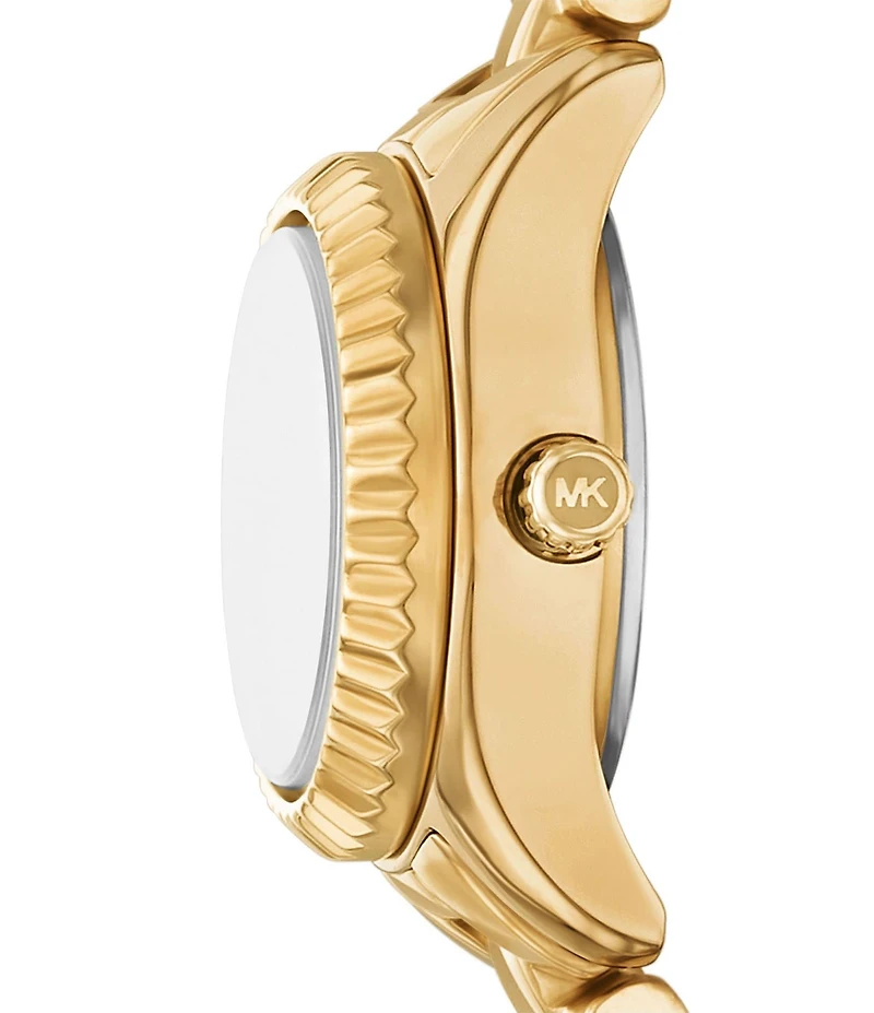 Michael Kors Women's Lexington Quartz Three Hand Stainless Steel Bracelet Watch Gift Set