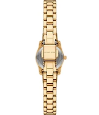 Michael Kors Women's Lexington Three-Hand Gold-Tone Stainless Steel Bracelet Watch
