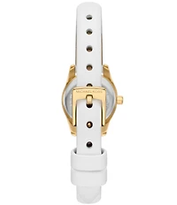 Michael Kors Women's Lexington Three-Hand Leather Strap Watch