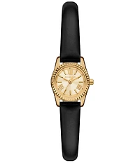 Michael Kors Women's Lexington Three-Hand Leather Strap Watch