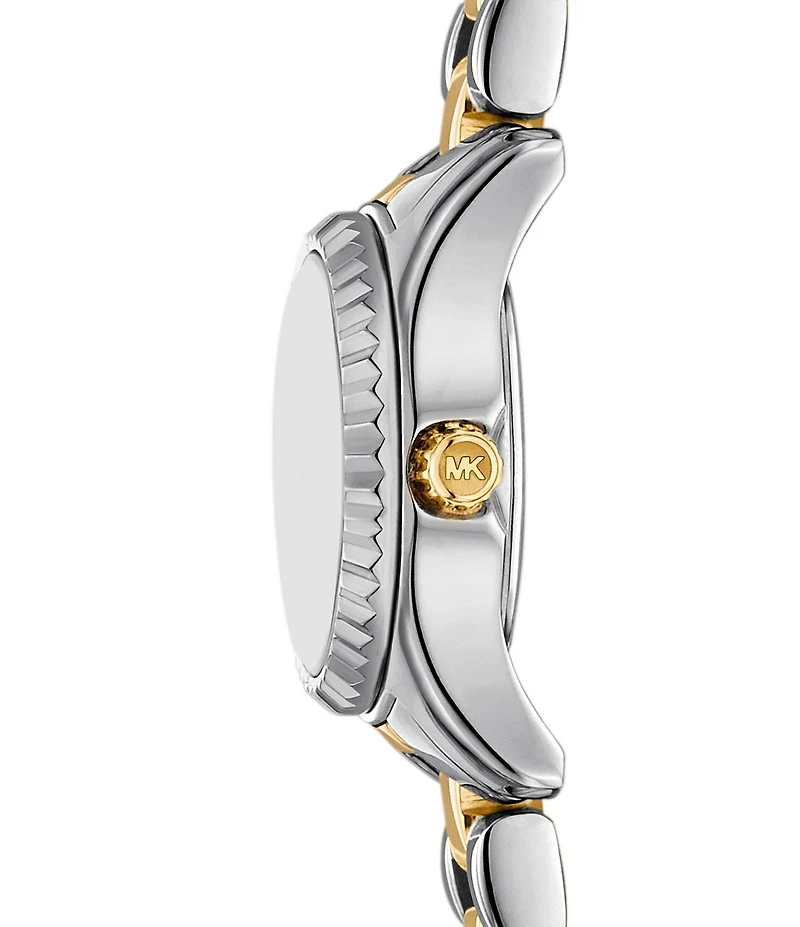 Michael Kors Women's Lexington Three-Hand Two-Tone Stainless Steel Bracelet Watch