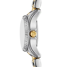 Michael Kors Women's Lexington Three-Hand Two-Tone Stainless Steel Bracelet Watch