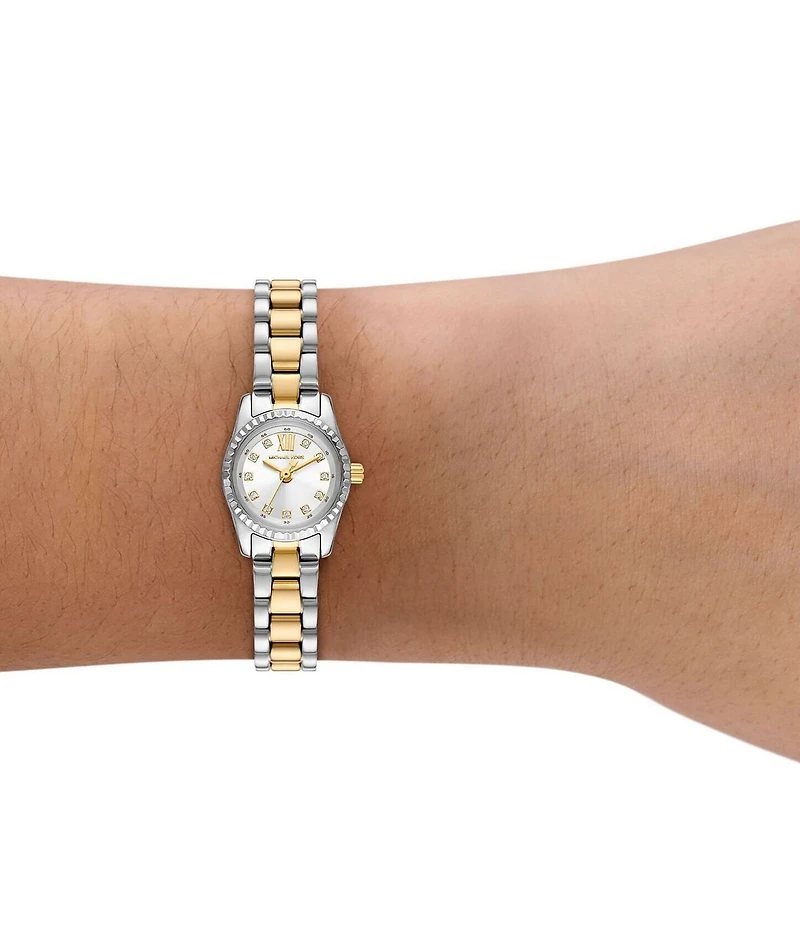 Michael Kors Women's Lexington Three-Hand Two-Tone Stainless Steel Bracelet Watch