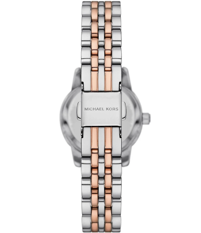 Michael Kors Women's Lexington Three-Hand Two-Tone Stainless Steel Bracelet Watch and Bracelet Gift Set