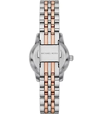 Michael Kors Women's Lexington Three-Hand Two-Tone Stainless Steel Bracelet Watch and Bracelet Gift Set