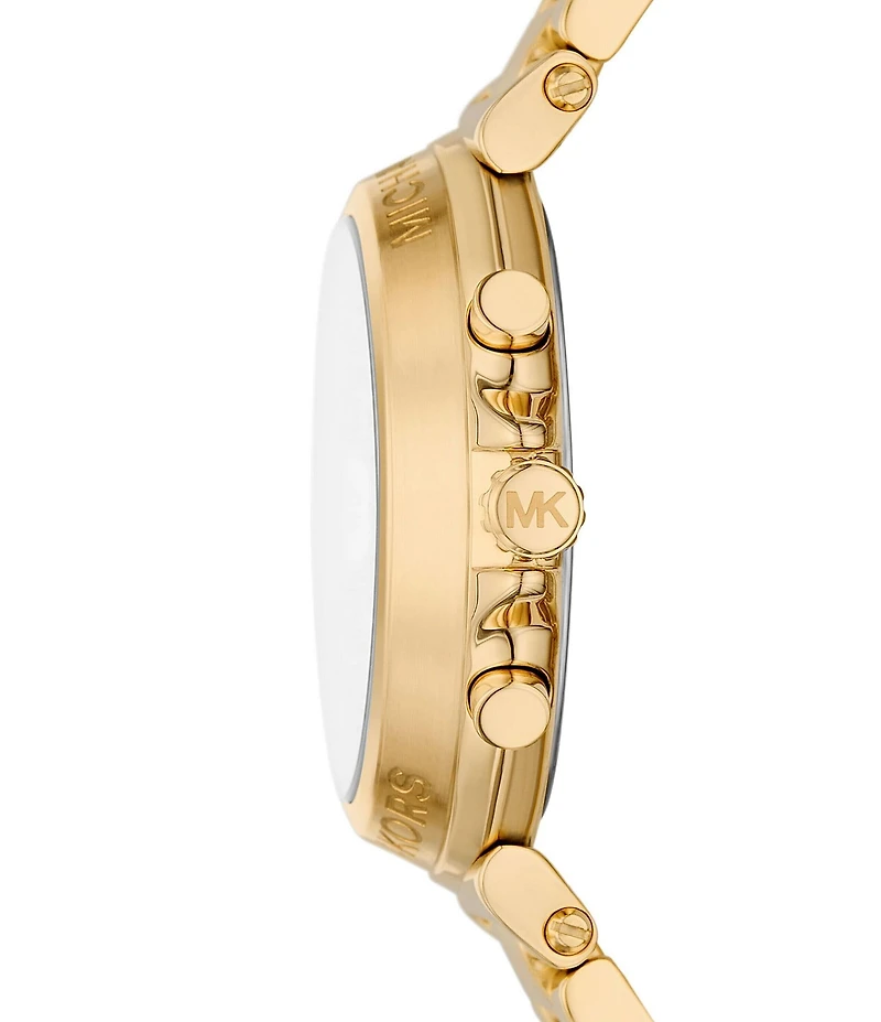 Michael Kors Women's Maren Chronograph Gold-Tone Stainless Steel Bracelet Watch