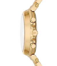Michael Kors Women's Maren Chronograph Gold-Tone Stainless Steel Bracelet Watch
