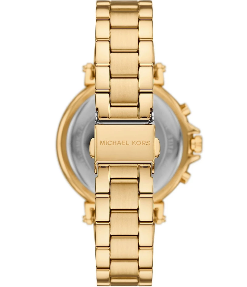 Michael Kors Women's Maren Chronograph Gold-Tone Stainless Steel Bracelet Watch