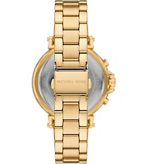 Michael Kors Women's Maren Chronograph Gold-Tone Stainless Steel Bracelet Watch
