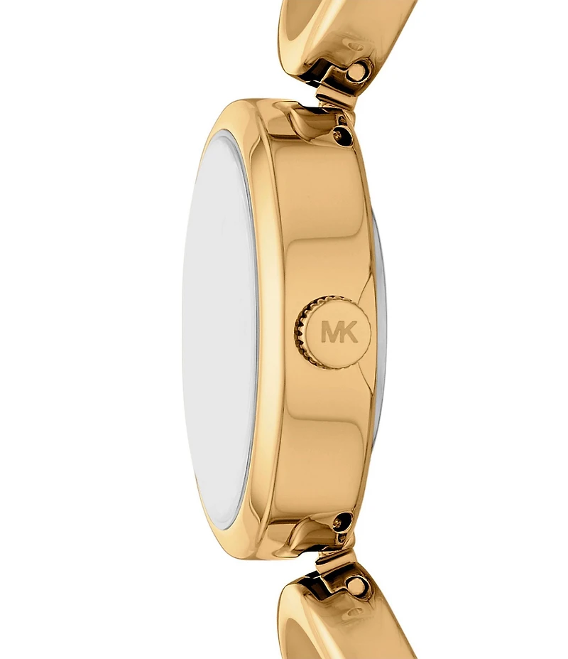 Michael Kors Women's Maude Quartz Three Hand Gold-Tone Stainless Steel Bracelet Watch