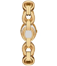 Michael Kors Women's Maude Quartz Three Hand Gold-Tone Stainless Steel Bracelet Watch