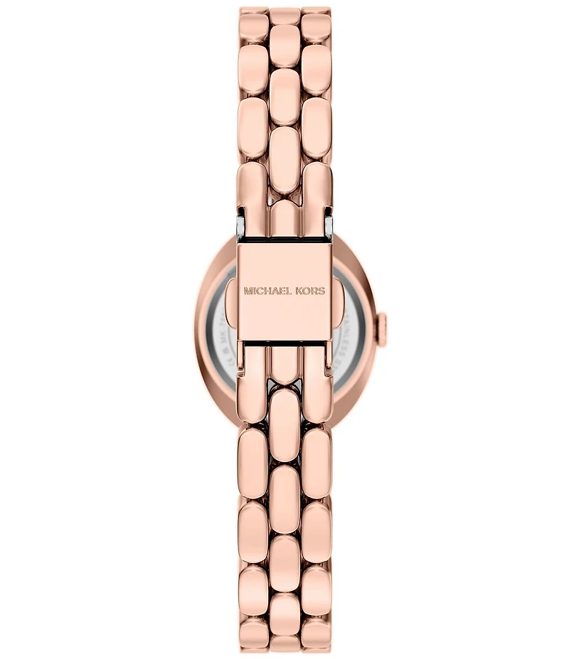 Michael Kors Women's Maude Quartz Three Hand Stainless Steel Bracelet Watch and Bracelet Set