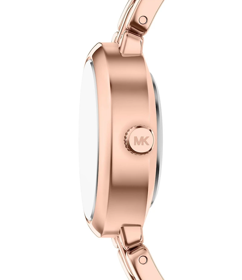 Michael Kors Women's Maude Quartz Three Hand Stainless Steel Bracelet Watch and Bracelet Set