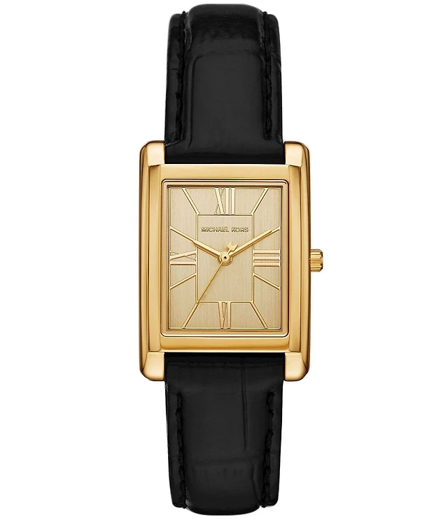 Michael Kors Women's Michael Kors Essex Quartz Three Hand Leather Strap Watch