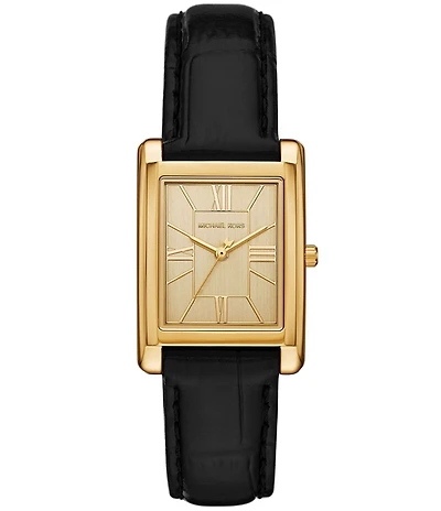 Michael Kors Women's Michael Kors Essex Quartz Three Hand Leather Strap Watch